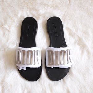 Dior Evolution D.I.O.R Logo Pool Slide Sandal 38